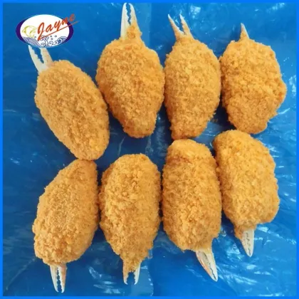Great Taste Breaded Crab Claw Good Quality Seafood Frozen IQF Breaded Crab Claw