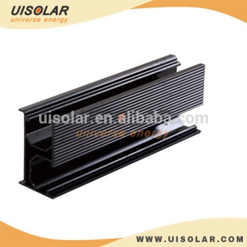 black aluminum solar mounting rail/aluminum solar rail