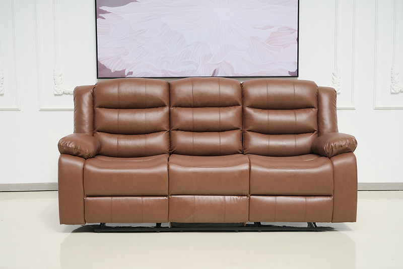 Modern sectional sofa leather recliner sofa set