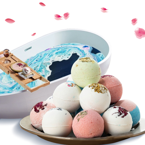 Vegan Dried Flower Bath Bombs Star Bomb Lavender
