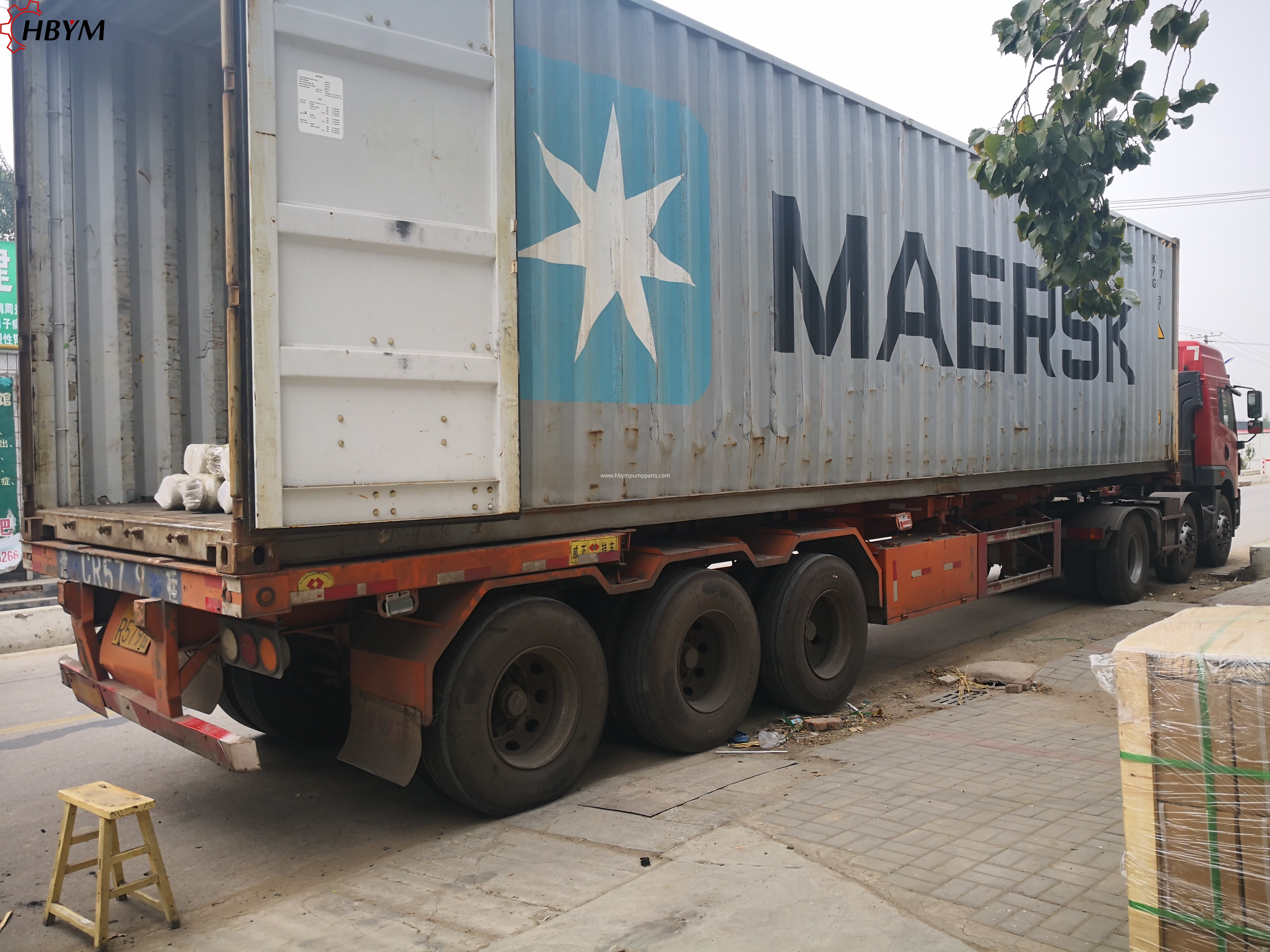 load container for concrerte pump 