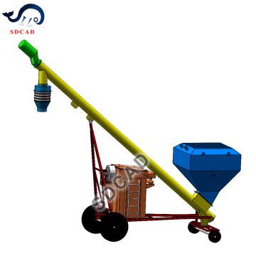 SDCAD Brand Screw Auger Conveyors: Efficient Solutions for Small Cement Silos, Portable Loading Systems & Bulk Cement Truck Operations