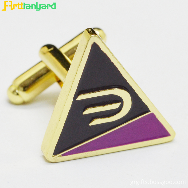 Cufflink With Synthetic Enamel