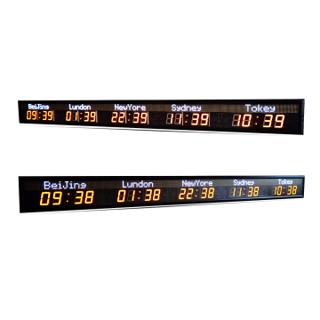 Zhong Xiaoxiao Brand Orologio digitale Multi-Zone GPS con display LED