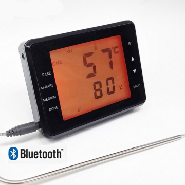 Smart Bluetooth BBQ Grill Thermometer with LED Digital Display