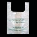 Kantong plastik biodegradable dengan 6mm ketebalan, ukuran 30 x 25cm, desain disesuaikan diterima