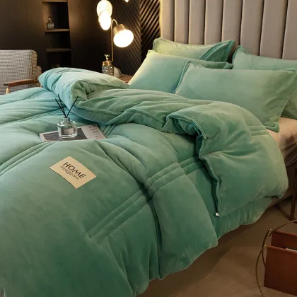 Flannel velvet korean quilted duvet quilt