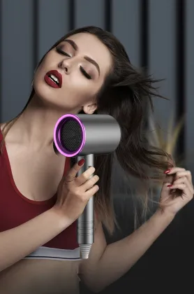 Adjustable Speed RevAir Hair Dryer and Other Portable Hair Styling Tools - 1 Nozzle Included