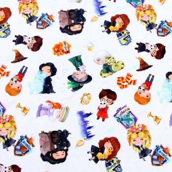 ZENGIA 50*145cm Cartoon Magic Boy100% cotton Fabric for Sewing Baby Diy Handmade Craft Bedding Home boy shirt Cloth Purse Quilt