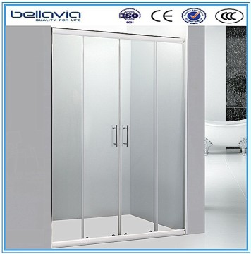 clear roller sliding glass frameless shower doors 6542