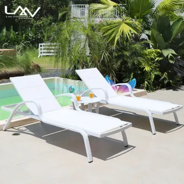 Modern Outdoor Garden Beach Reclining Chair - Luxury Hotel Aluminum Swimming Pool Sun Bed Furniture