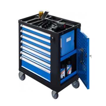 Professional Heavy Duty Tool Cabinet with 7 Drawers and Casters