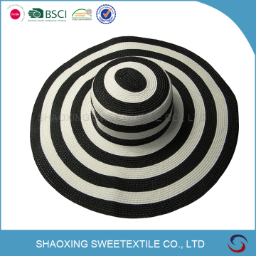 High quality cheap custom sun folding straw hat , beach women hat
