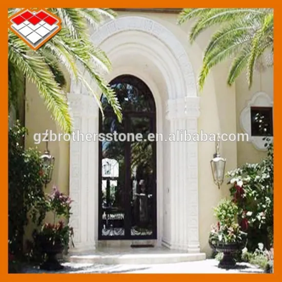 Exterior stone marble door frame design