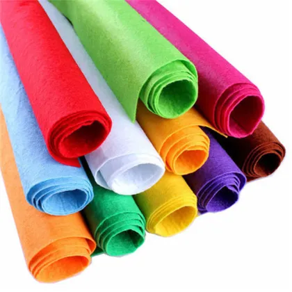 100% polyester felt fabric colourful polyester felt