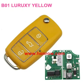 Standare remote key B01-Luxury 3 button car remote key for KD300 and KD900 to produce any model remote yellow color