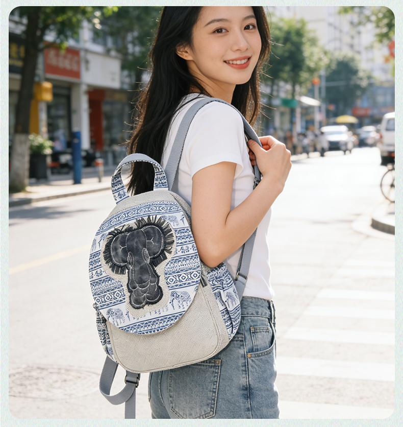 Linen Backpack