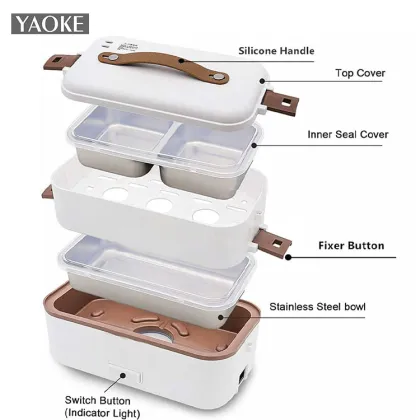 High Value Multi-layer Lunch Box Multi-functional Cooking Electric Heating Portable Lunch Box