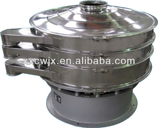Dust tight food powder vibratory separator