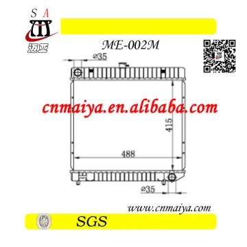 high quality radiator for benz w123 76