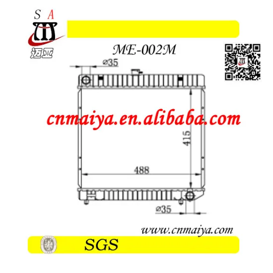 high quality radiator for benz w123 76