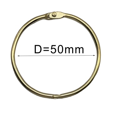 50mm Bronze Iron Keychain Key Rings - Low Price Factory Supplies