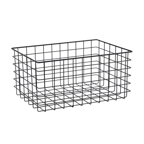 China metal wire mesh baskets iron laundry storage baskets Supplier
