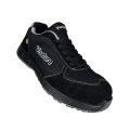 Black Pu Grey Rubber Row Cut Safety Shoes