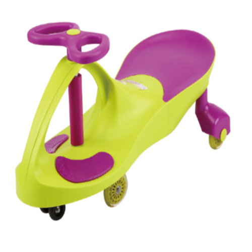 Carro de brinquedo de balanço infantil com roda de flash