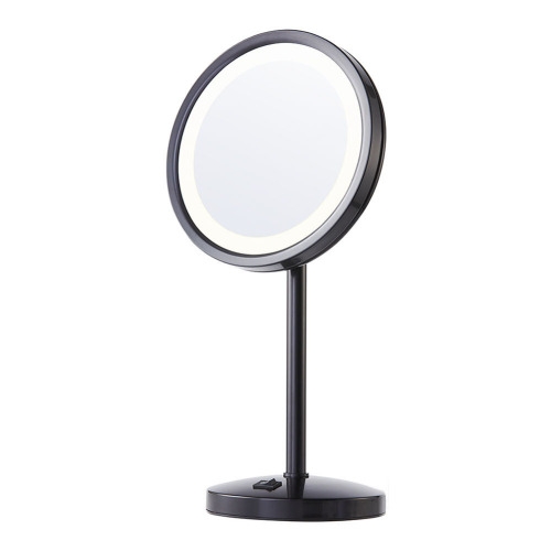 Matte Black Bathroom Mirror With Lights