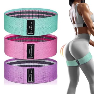 High-Quality Wholesale Custom Hip Loop Bands: 8cm Wide Fabric Resistance Bands for Gym Fitness and Exercise