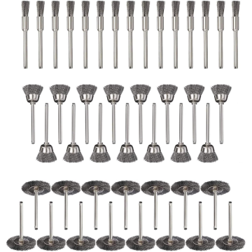 Mini Steel Wheel Brush for Metal Rust Removal: A Robust Accessory with 3.2mm/2.3mm Shank for Effective Polishing