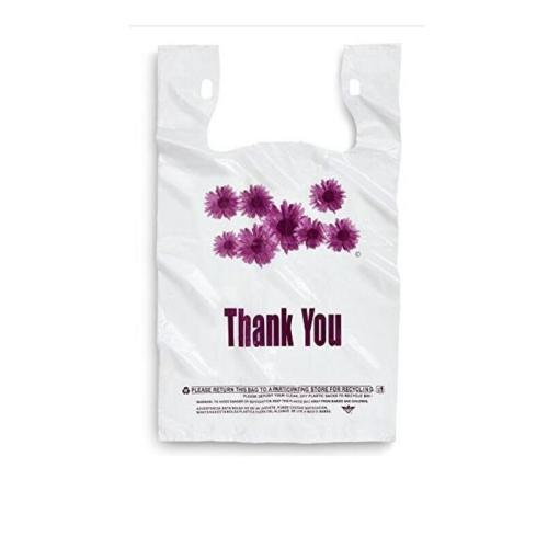 Plastic Thank You Printing Carrier Shopping Bag