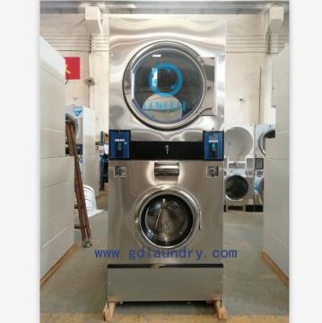 8-15kg Self-service Commercial Gas or LPG Heat Combo Washer Dryer