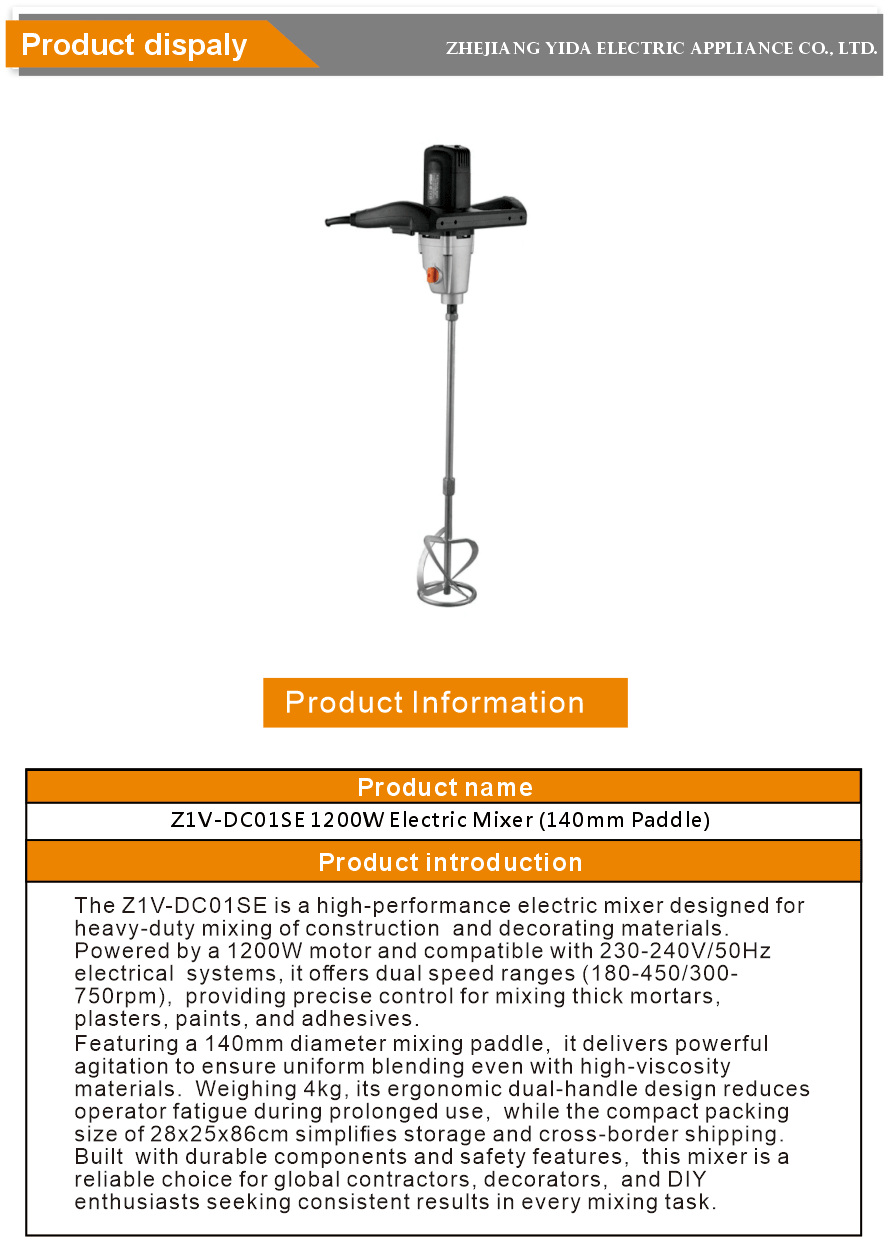 Powerful Handheld Electric Mixer