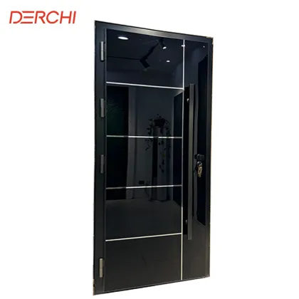 DERCHI American Luxury Aluminum Main Entrance Door with Smart Lock