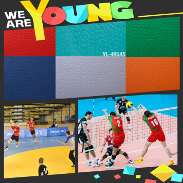 Enlio HOT SELL pvc volleyball flooring/sports floor