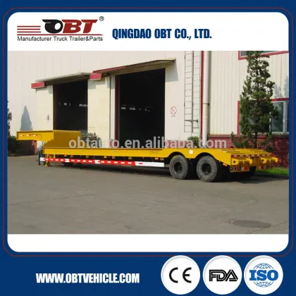 Delivery from Qingdao OBT brand EU standard used low bed trailer