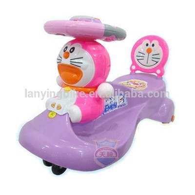 high quality fashion baby swing cars with cartoon cat