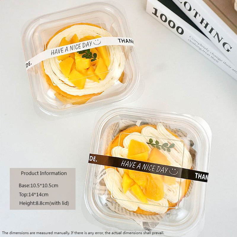 Orange Mousse Sunset Cake container