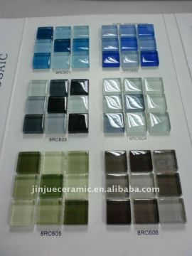 Mixed Colors Crystal Glass Mosaic Tile