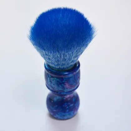 men using shaving set with bursh