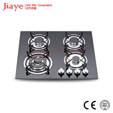 4 burner gas stove tempered glass