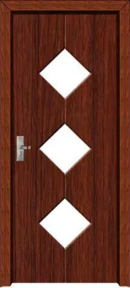 interior door with woodgrain PVC skin