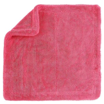 Pink Microfiber Quick-Dry Edgeless Car Drying Towel