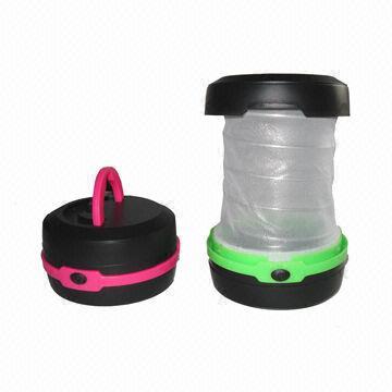 Retractable LED camping lamp with 80lm LED brightness