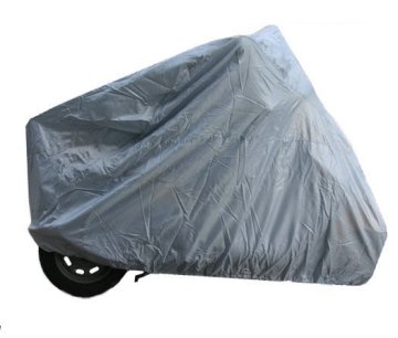 NHCX Large All-Season Black Grey Waterproof Sun Motorcycle Covers with Lockholes