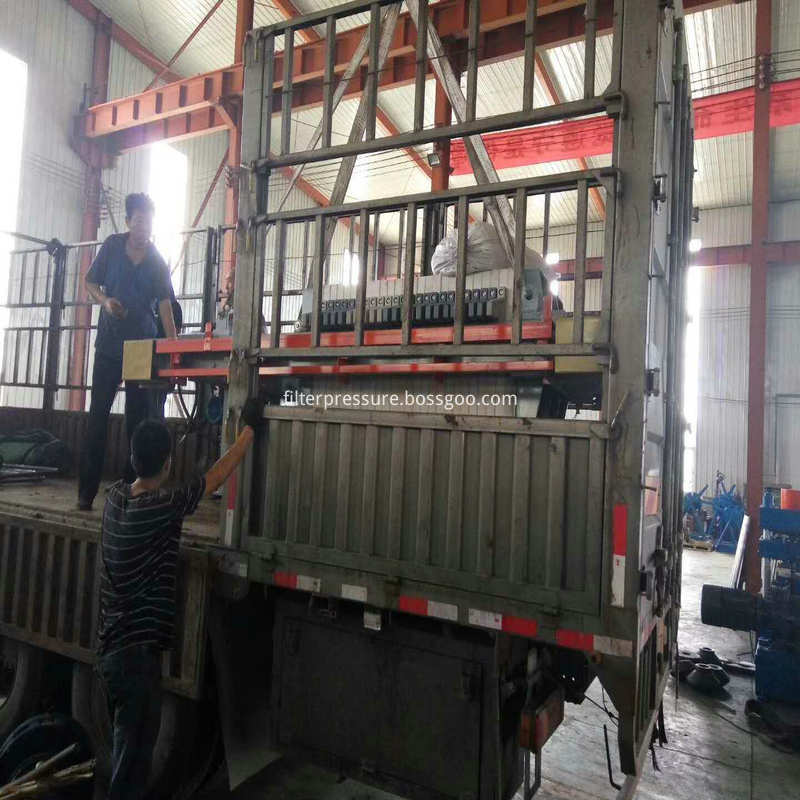 filter press loading