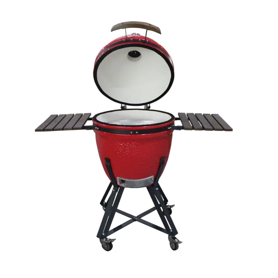 Auplex Joe Kamado Green 21 Inch Egg Grill Ceramic Smoker Outdoor Charcoal Barbecue BBQ Komodo