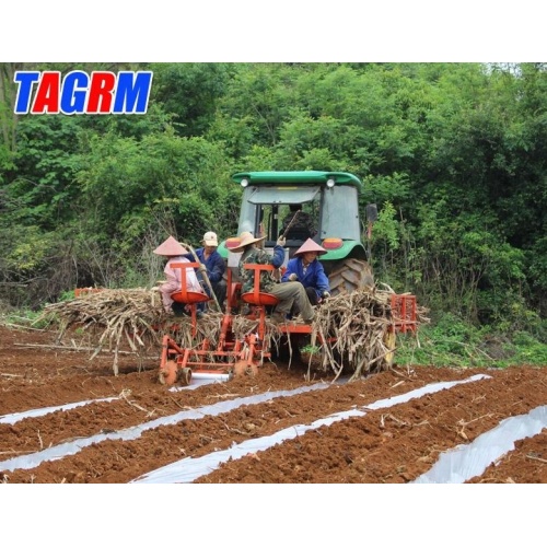 High working efficiency 2 rows sugarcane planting machine